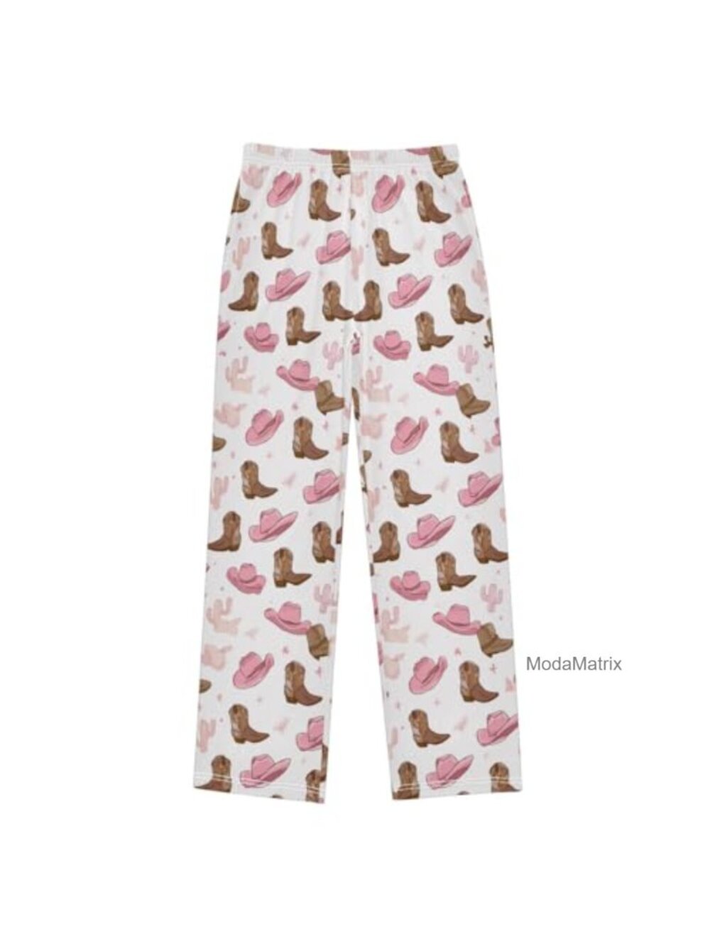 Kids Pajama Bottoms Polyester Spandex Elastic Waist Sleep Lounge Pants